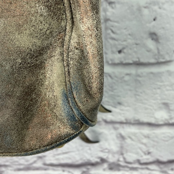 Aimee Kestenberg Leather Crossbody Satchel with Gold Hardware - Picture 8 of 12